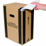 Papierkorb aus recyclebarer Wellpappe