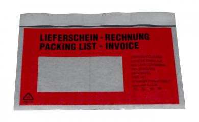 BEGLEITPAPIERTASCHE C6, 160x128mm, VE 10 x 100 Stück 