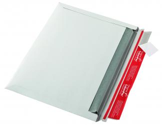 CP 017.03 Vollpappen Versandtasche mit Querbefüllung, weiß 322 x 227 x 0-30mm 