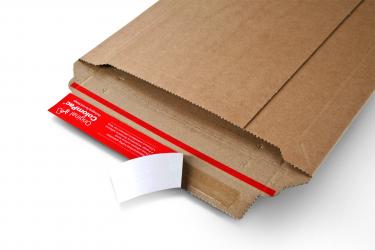 CP 014.04 Vollpappen Versandtasche, braun 245 x 345 x 0-30mm – passend für C4 