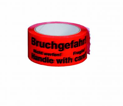 PP Signalklebeband "Bruchgefahr" - 3-sprachig 