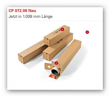 CP 072.08 Planversandbox die Alternative zur Versandhülse  1020 x 115 x 115mm, B0, braun 