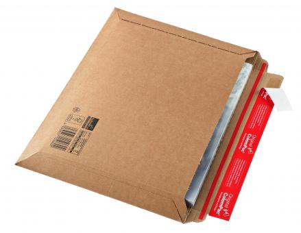 CP 015.04 Wellpappen Versandtasche mit Querbefüllung 340 x 235 x 0-50mm  - passend für A4+ 