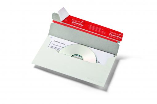 Mailingverpackung für Brief plus eine CD aus Vollpappe 